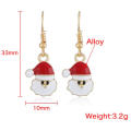 Ventes directes d&#39;usine Europe et américain Nouveau dessin animé Migne Santa Claus Metal Metal Orees Fashion Creative Christmas Series Oreille d&#39;oreille